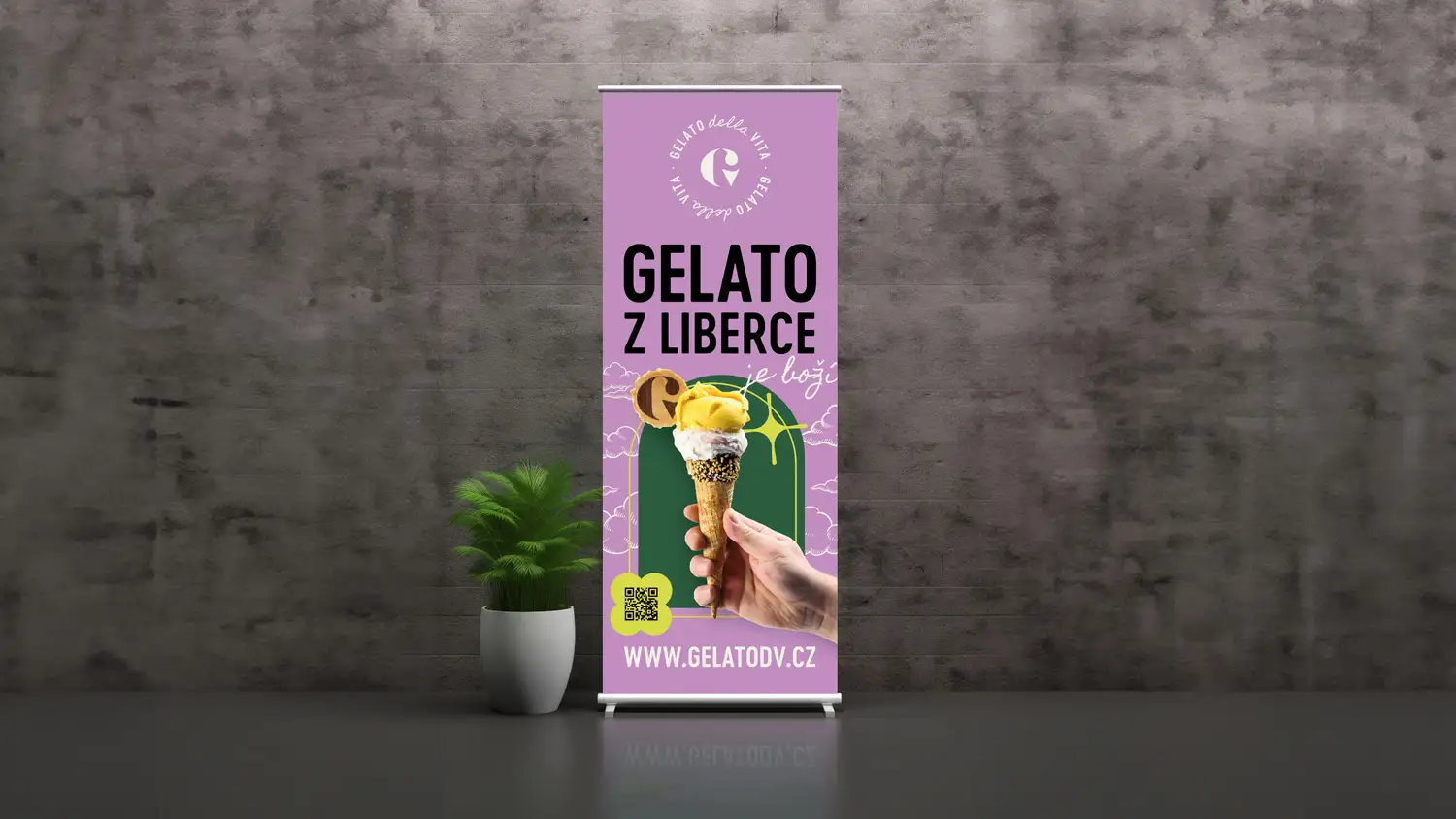 Roll‑upy, stojany a panely